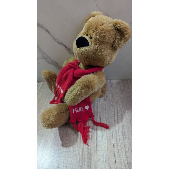 Vintage 1983 Ted Menten Hug Bear By North American Bear Co. 17" red scarf - Picture 3 of 11